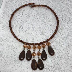 Artisan Y2k style seed beaded memory coil choker collar